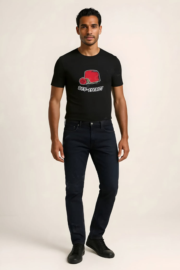 Full view of Fez N’ Rose Bey-Efendi outfit with Ottoman-inspired details